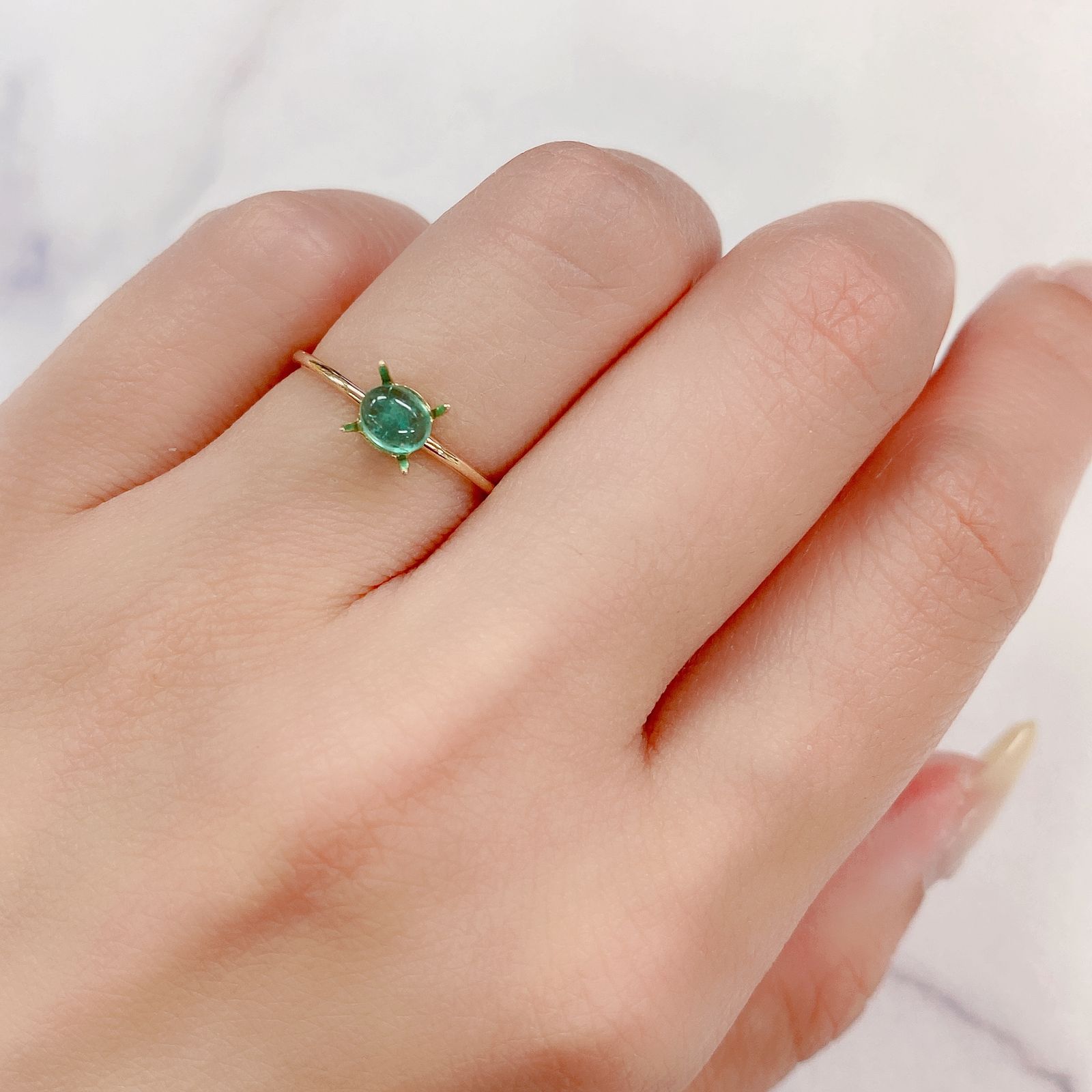 エメラルド(宝石名エメラルド)コロンビア産 0.41ct 識別済[220817278]5x4mm前後