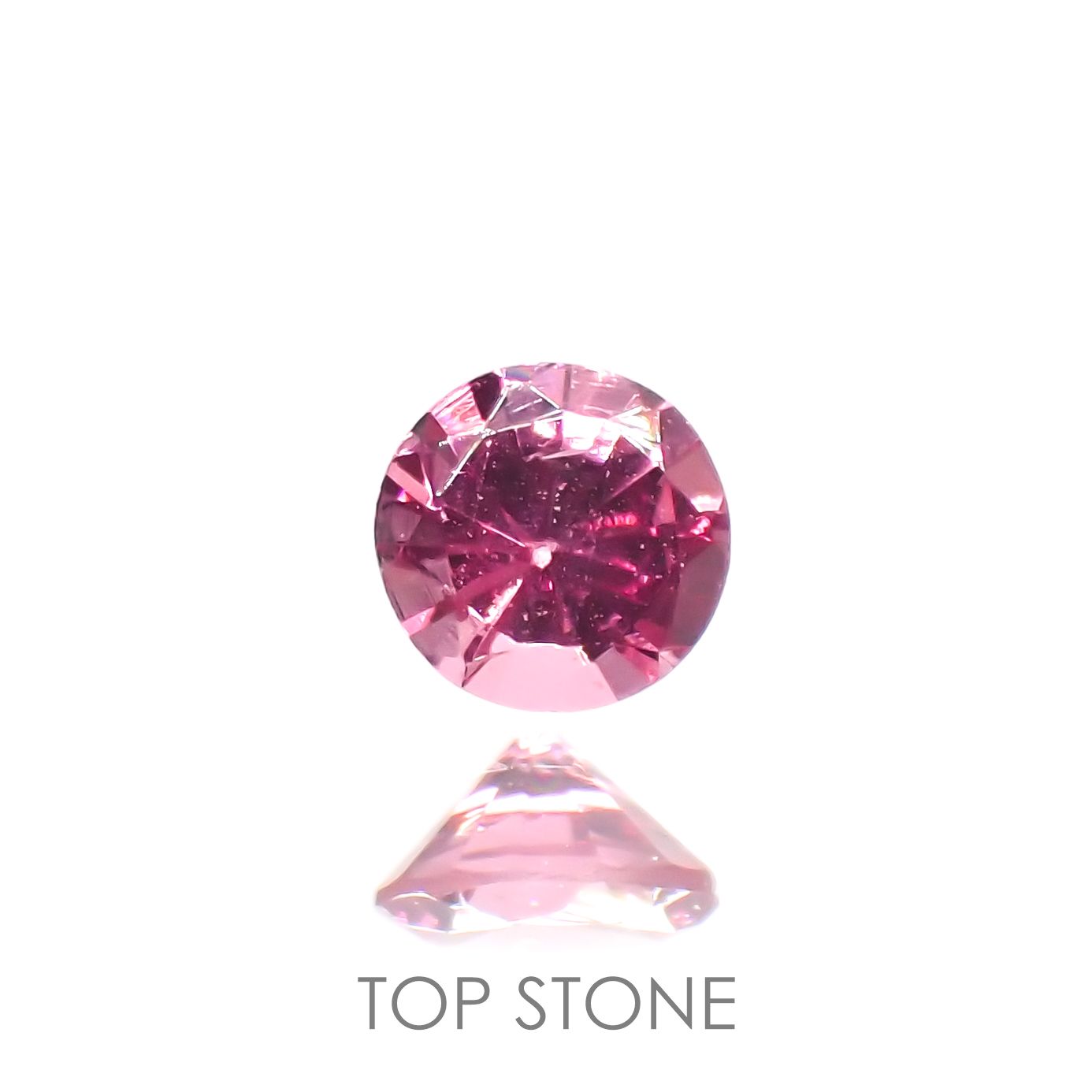 ホットピンクスピネル(宝石名ピンク・スピネル) タンザニア産 0.10ct 識別済[210912588]2.8×2.8mm前後