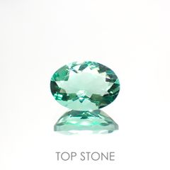 フローライト フルオレッセンス(宝石名フルオライト)イギリス・ロジャリー鉱山産 2.12ct 識別済[211113775]9.6x6.9mm前後