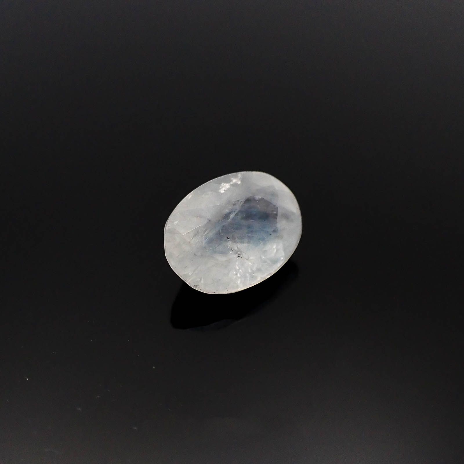 ユークレース(宝石名ユークレース) ブラジル産 1.169ct ソ付(彩珠)[20084557]7.8×5.7mm前後