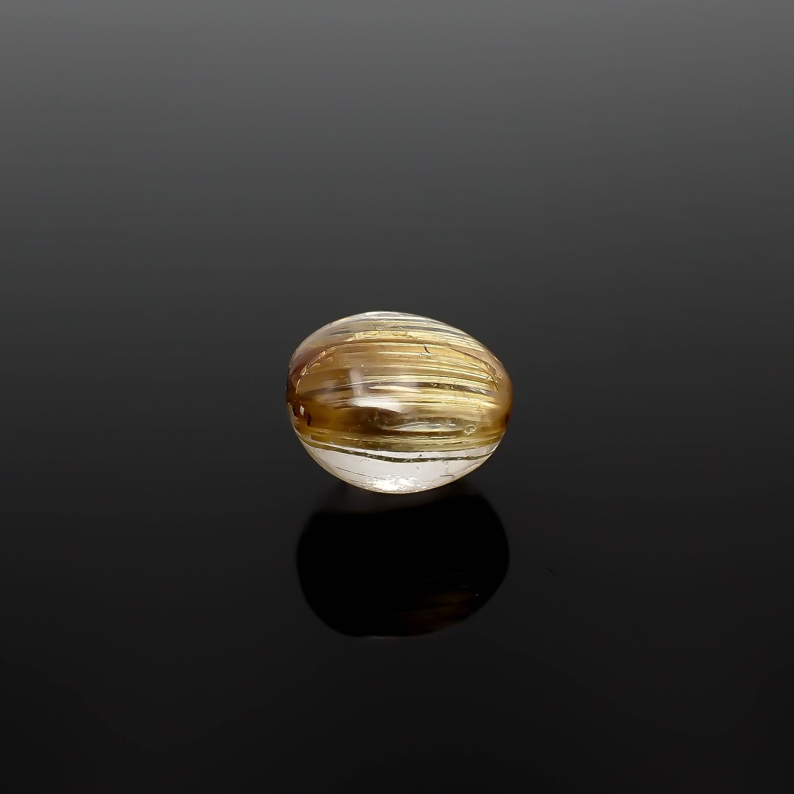 ルチルクオーツキャッツアイ ブラジル産 2.60ct[240427340]7.8x7.8mm前後