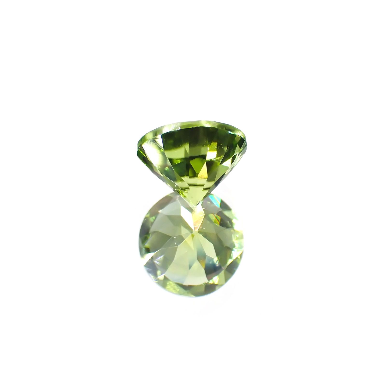 ペリドット(宝石名ペリドット) パキスタン産 識別済 1.39ct / 6.9x6.9mm前後 [260713088]