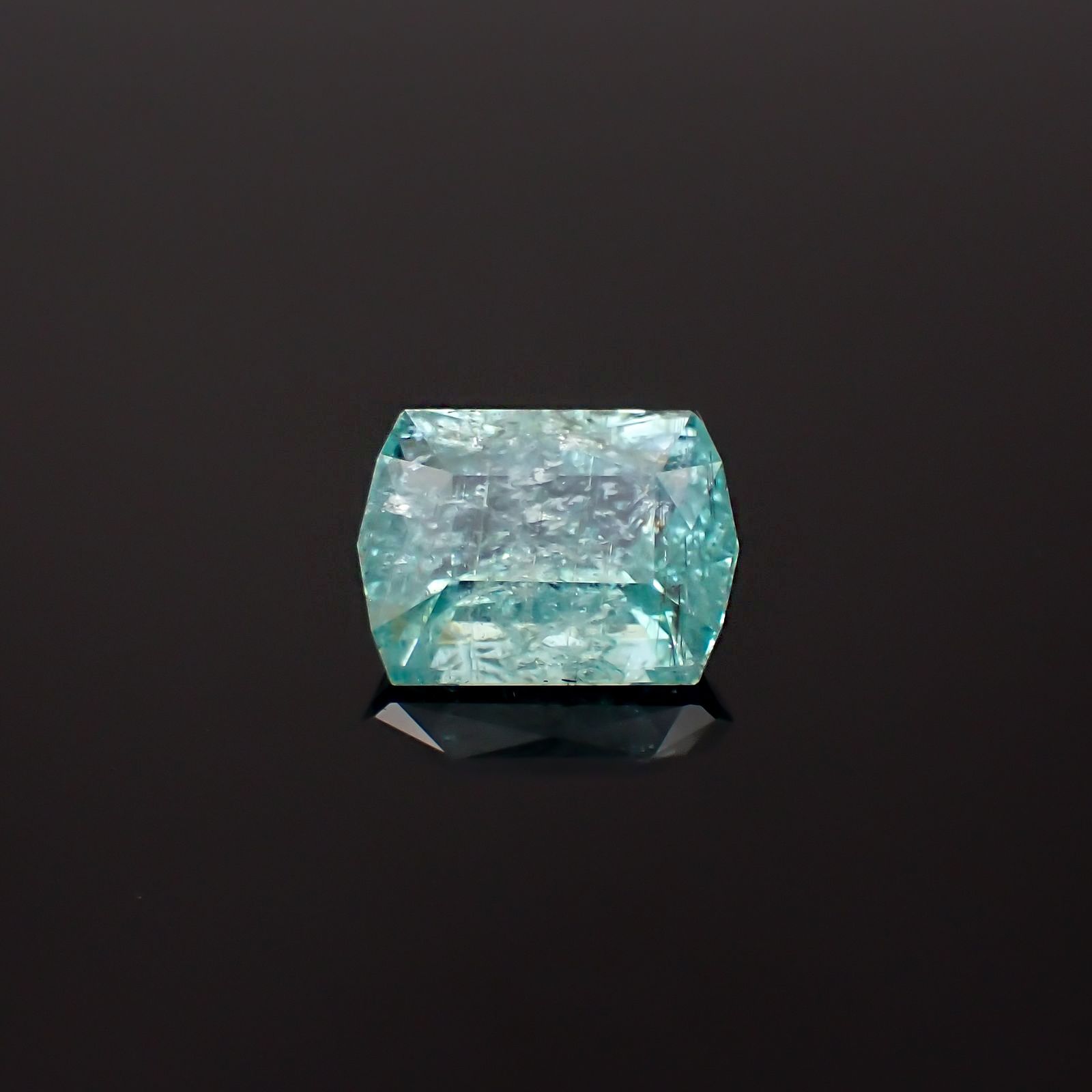 ◇カスタムカット◇パライバトルマリン モザンビーク産 8.89ct / 15.1x11.5mm前後 [230622508]