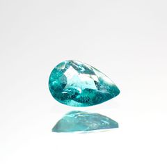 パライバトルマリン(宝石名トルマリン/別名パライバ・トルマリン)ブラジル・バターリャ鉱山産 0.14ct GIA鑑付[211113719]4.73x3.04mm前後