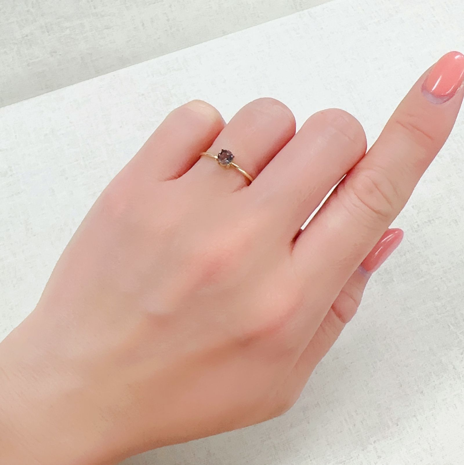 ブルーティント アキシナイト パキスタン産 0.29ct[230321059]4.1x4mm前後