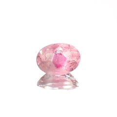 ピンククリスタルトルマリン(宝石名ピンク・トルマリン)コンゴ民主共和国産 1.38ct 識別済[230823229]8.2x6.1mm前後