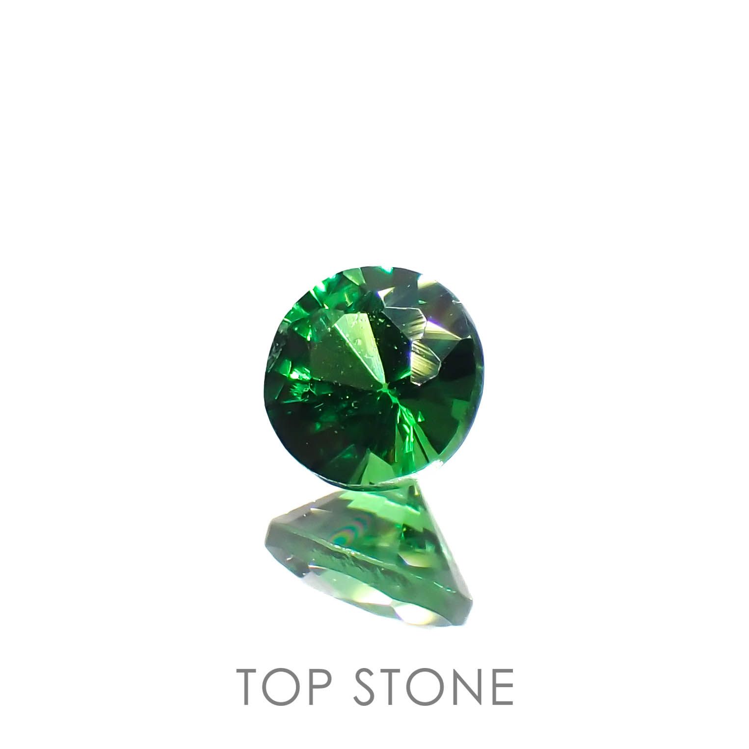 ツァボライト(宝石名ガーネット)タンザニア産 0.16ct 識別済[230120286]3.2x3.2mm前後