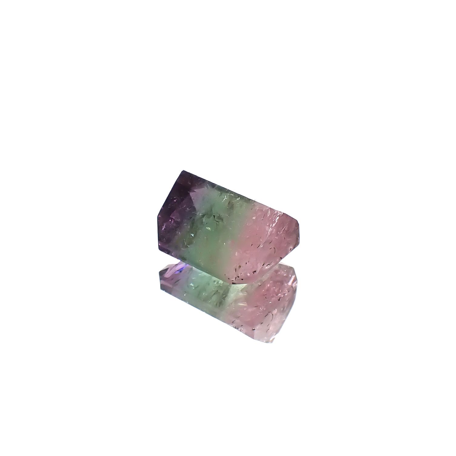 パーティカラートルマリン アフガニスタン産 4.59ct [241029398]9.7x8.4mm前後