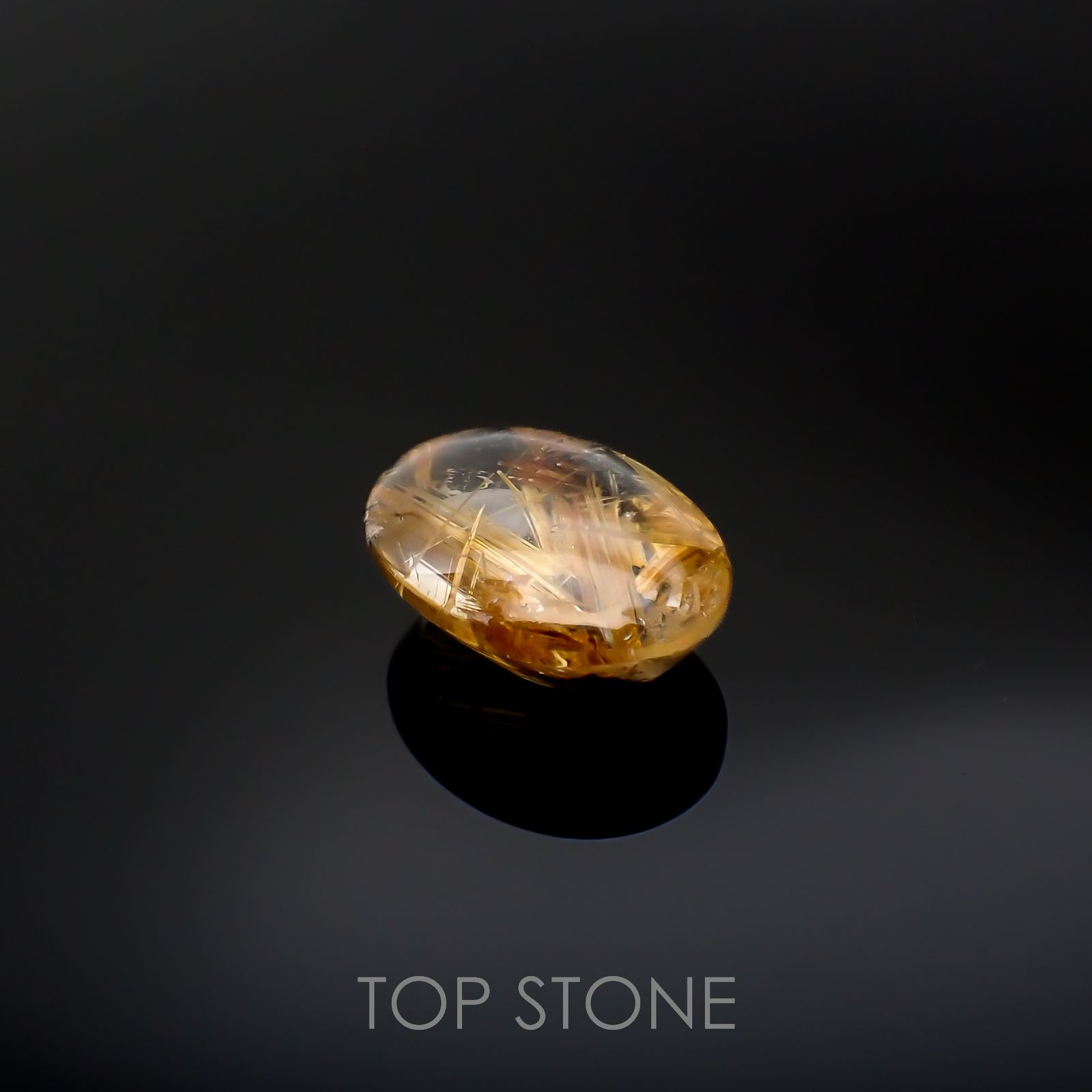 太陽ルチルクォーツ ブラジル産 15.70ct[220716737]18.7x14.2mm前後