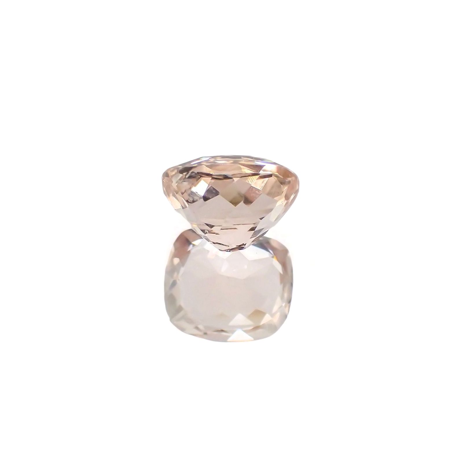 モルガナイト(宝石名モルガナイト)ナイジェリア産 識別済 1.18ct / 6.8x5.9mm前後 [231224423]