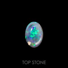 ブラックオパール(宝石名ブラック・オパール)オーストラリア産 0.55ct 識別済[220717012]7.3x5.2mm前後