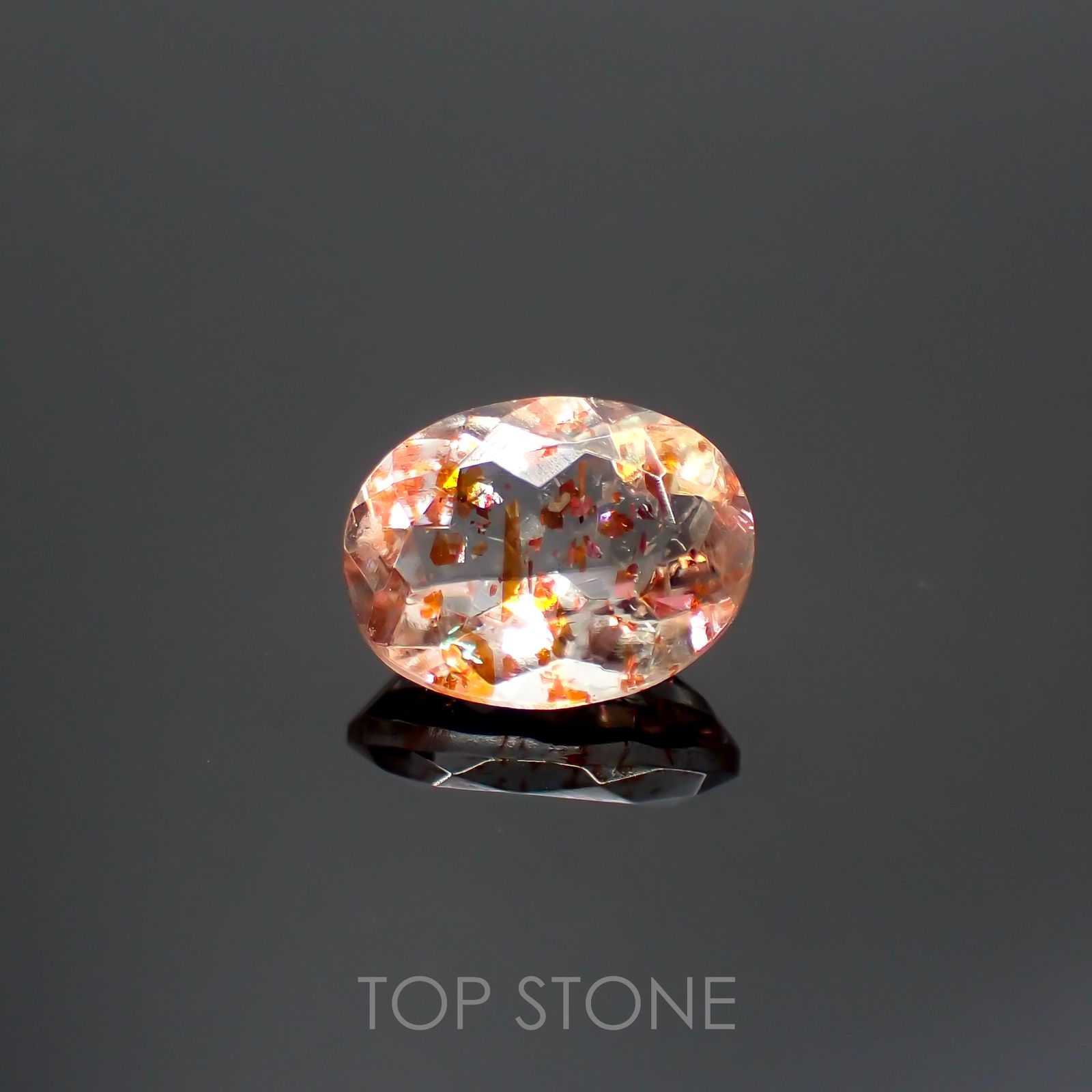 イリュージョンサンストーン インド産 1.66ct[220114210]9x7mm前後