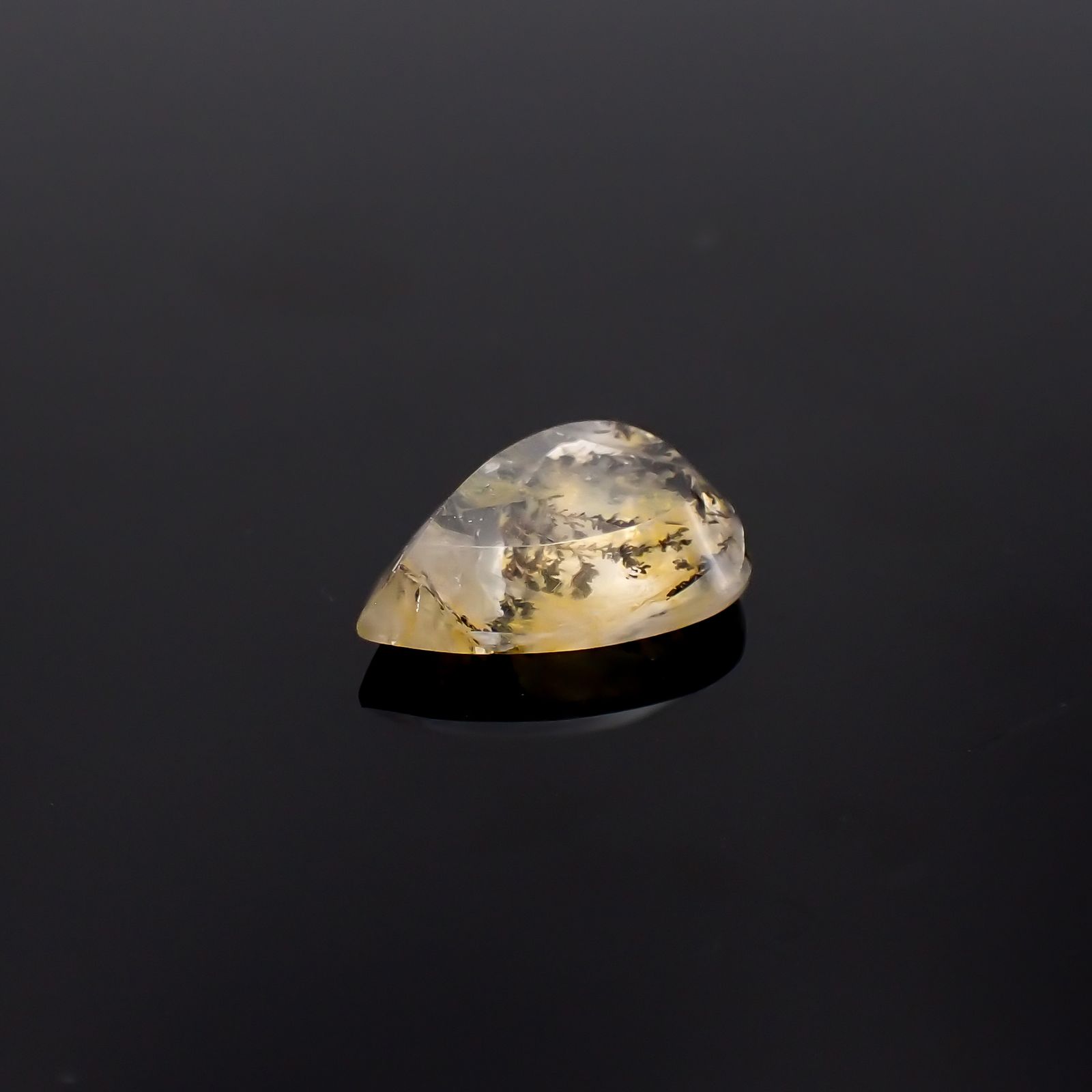 デンドリチッククォーツ ブラジル産 3.94ct[231224904]14x10.5mm前後