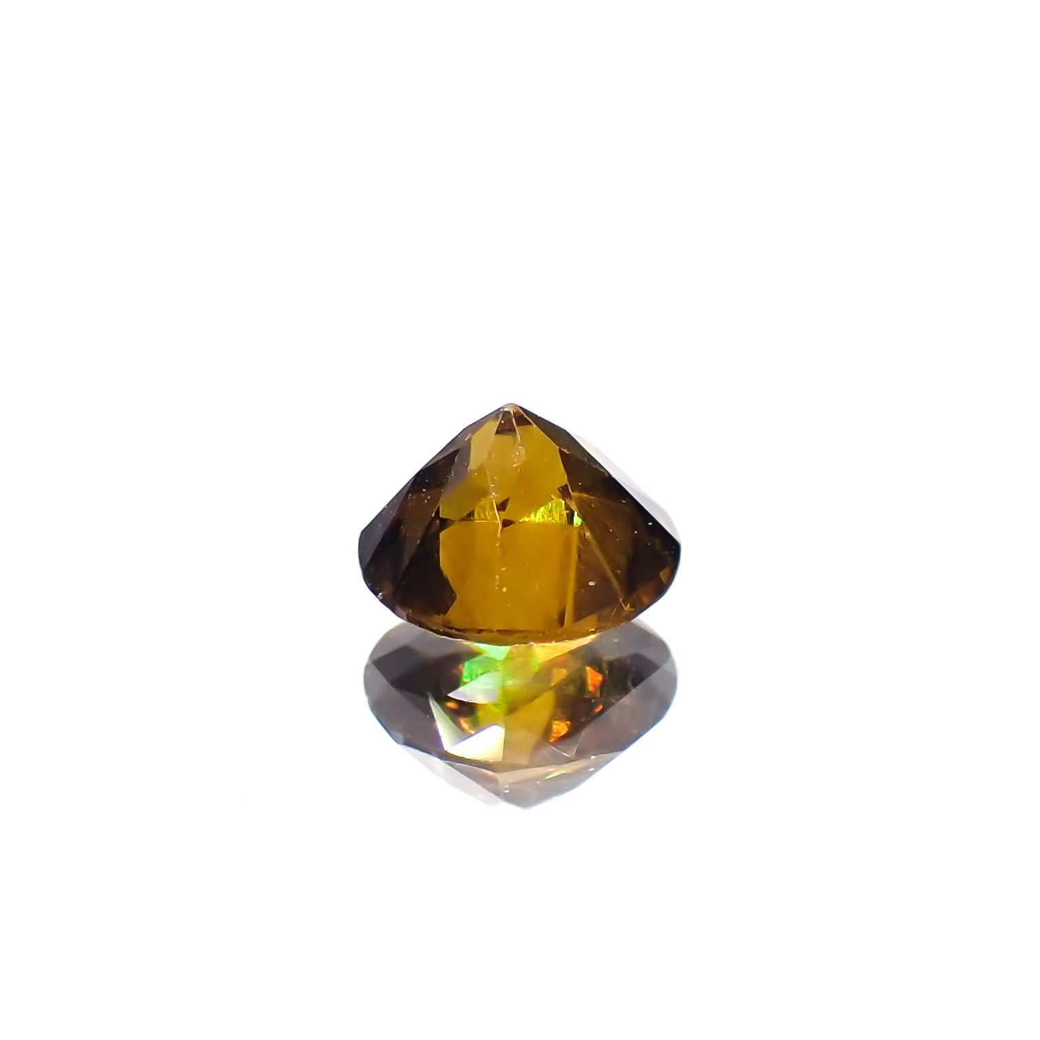 アンドラダイトグロッシュラーガーネット(宝石名アンドラダイト/グロッシュラー・ガーネット)ナミビア産 0.49ct 識別済[231224549]4.7x4.7mm前後