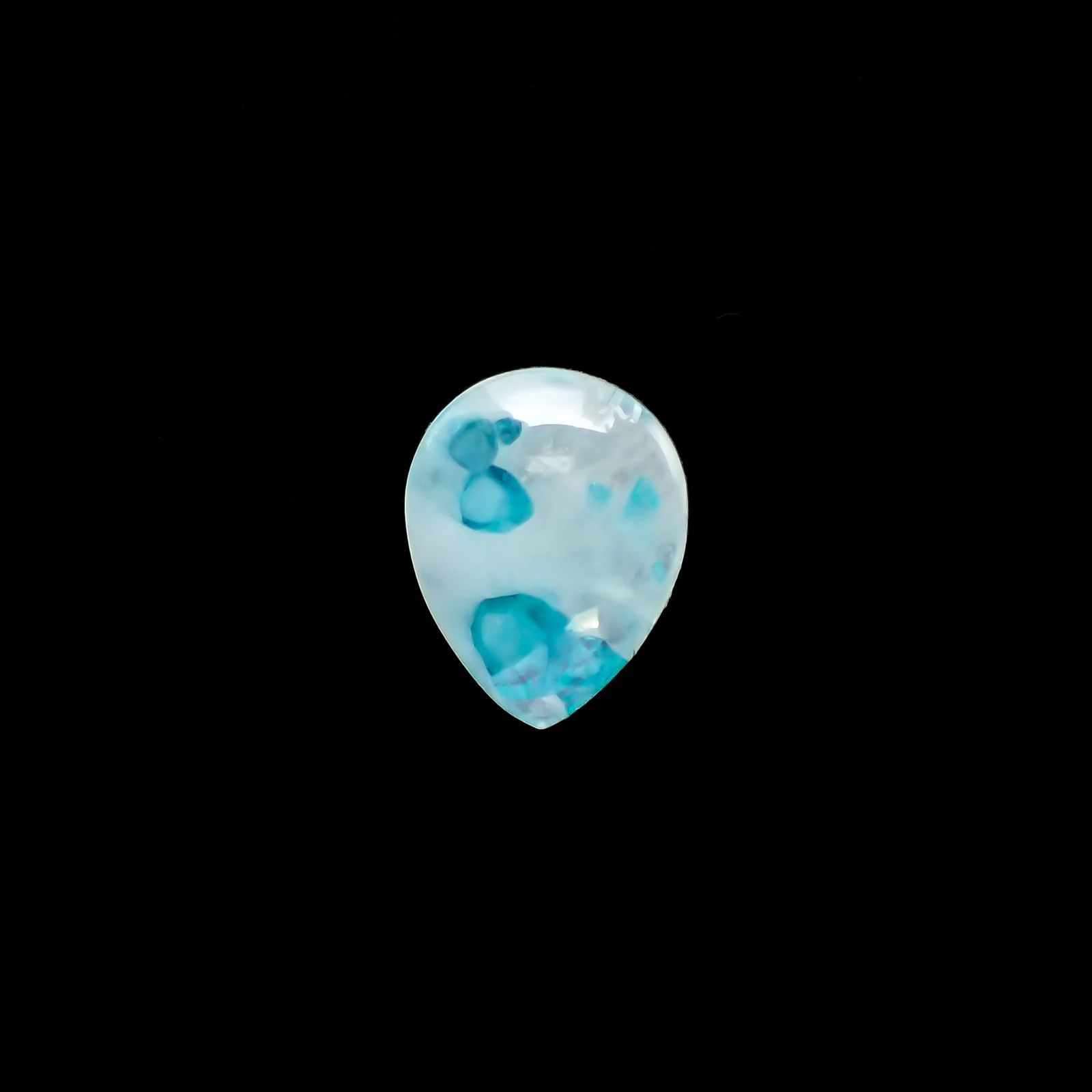 パライバトルマリンインクォーツ ブラジル産 1.18ct[220716915]9.1x7.2mm前後