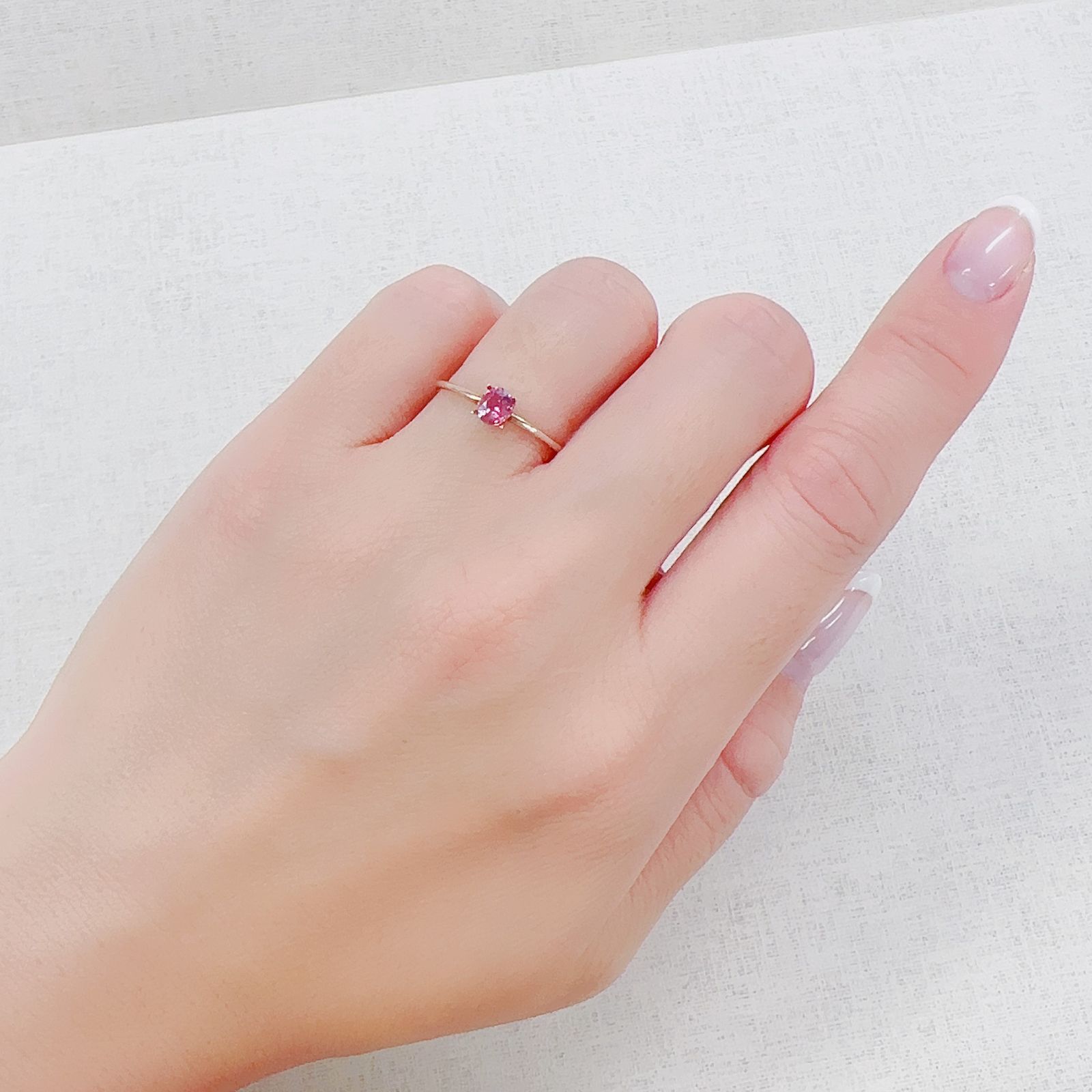 パパラチャサファイア(宝石名サファイア/別名パパラチャ・サファイア)スリランカ産 0.354ct CGL鑑付[230521934]4.62x3.93mm前後