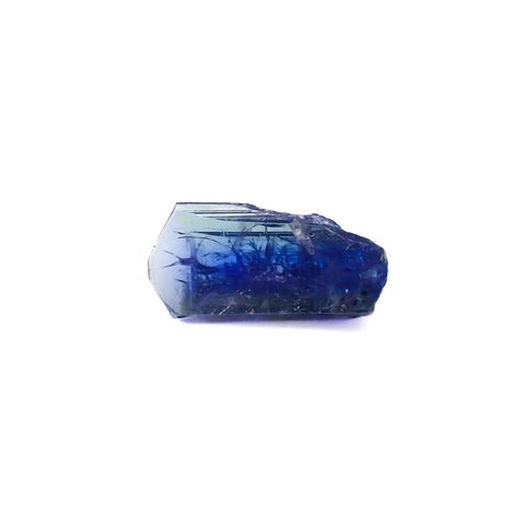 バイカラータンザナイト 原石(宝石名タンザナイト)タンザニア産 13.55ct ソ付(彩珠)[220817301]22.1x11.2mm前後