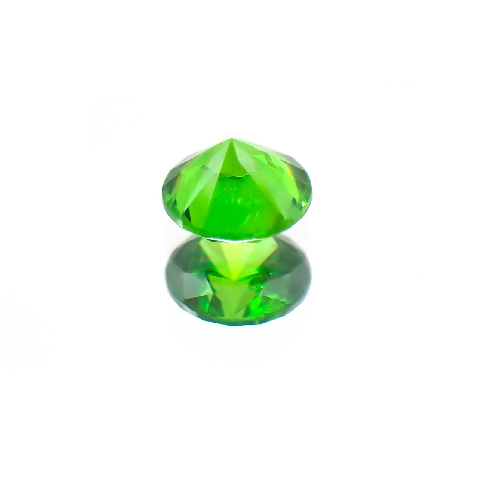 デマントイドガーネット(宝石名デマントイド・ガーネット)  ロシア産 0.137ct ソ付(彩珠)[210410508]3×3mm前後