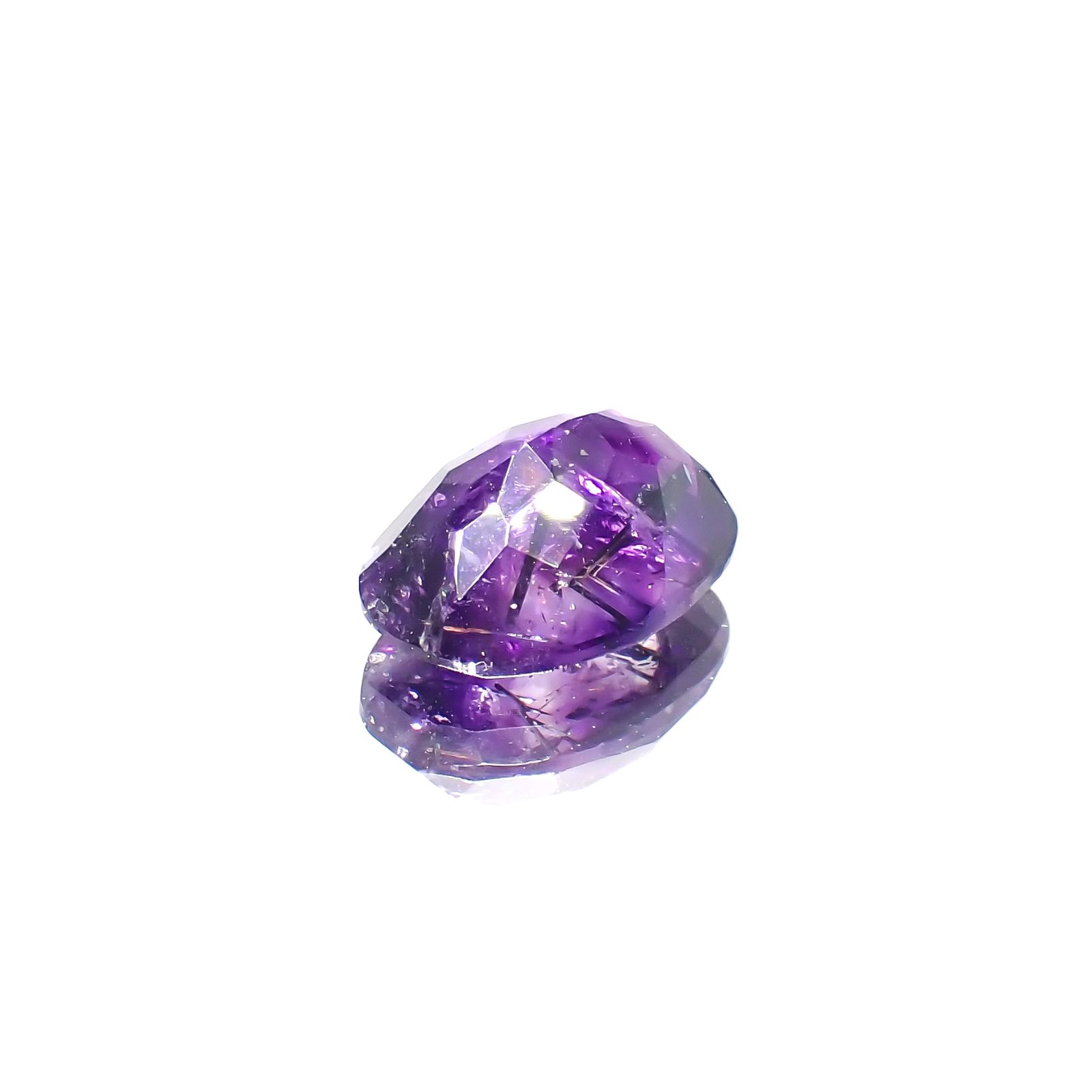 アメジストエレスチャル ナイジェリア産 2.62ct[230622441]11.1x7.9mm前後