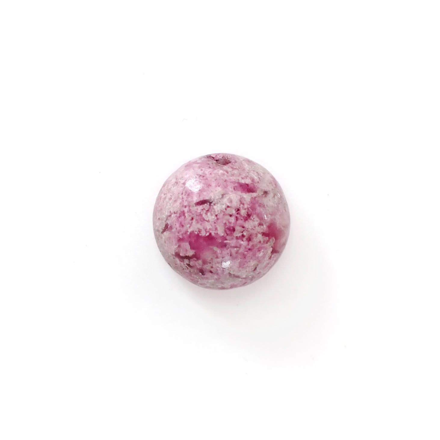 レッドベリル/ピンクベリル(母岩付き) アメリカ・ユタ州産 2.78ct [250730897]9.3x9.3mm前後