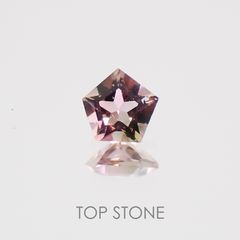 ◇ペンタゴンカット◇バイカラートルマリンSA ブラジル・アフリカ産 ルース 0.11ct[21019134]3.1×3.1mm前後