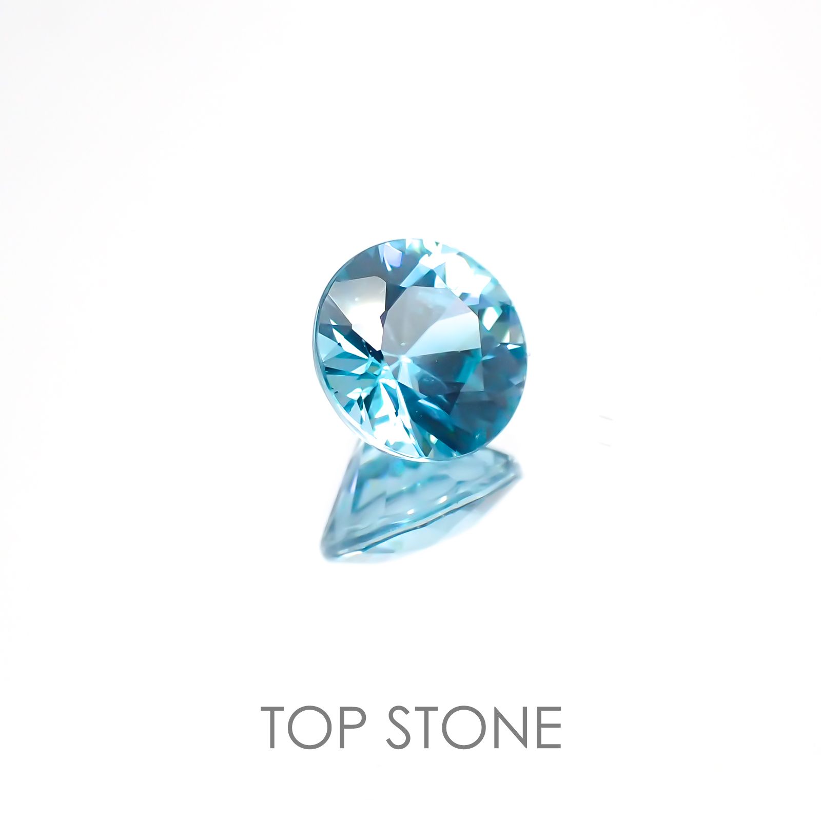 ブルージルコン カンボジア産 ルース 2.09ct[20117922]7.23×7.2mm前後
