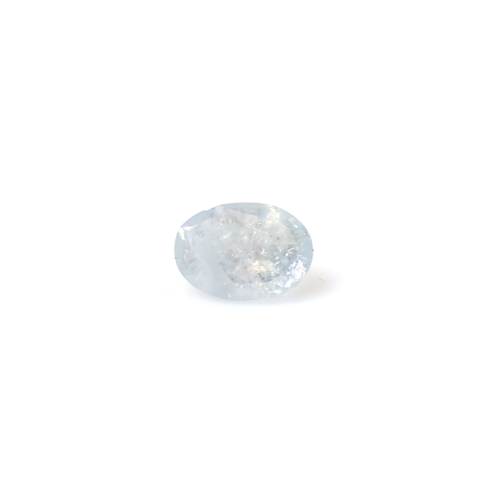 イリデッセンスアクアマリン ブラジル産 1.35ct [250730706]9x6.6mm前後