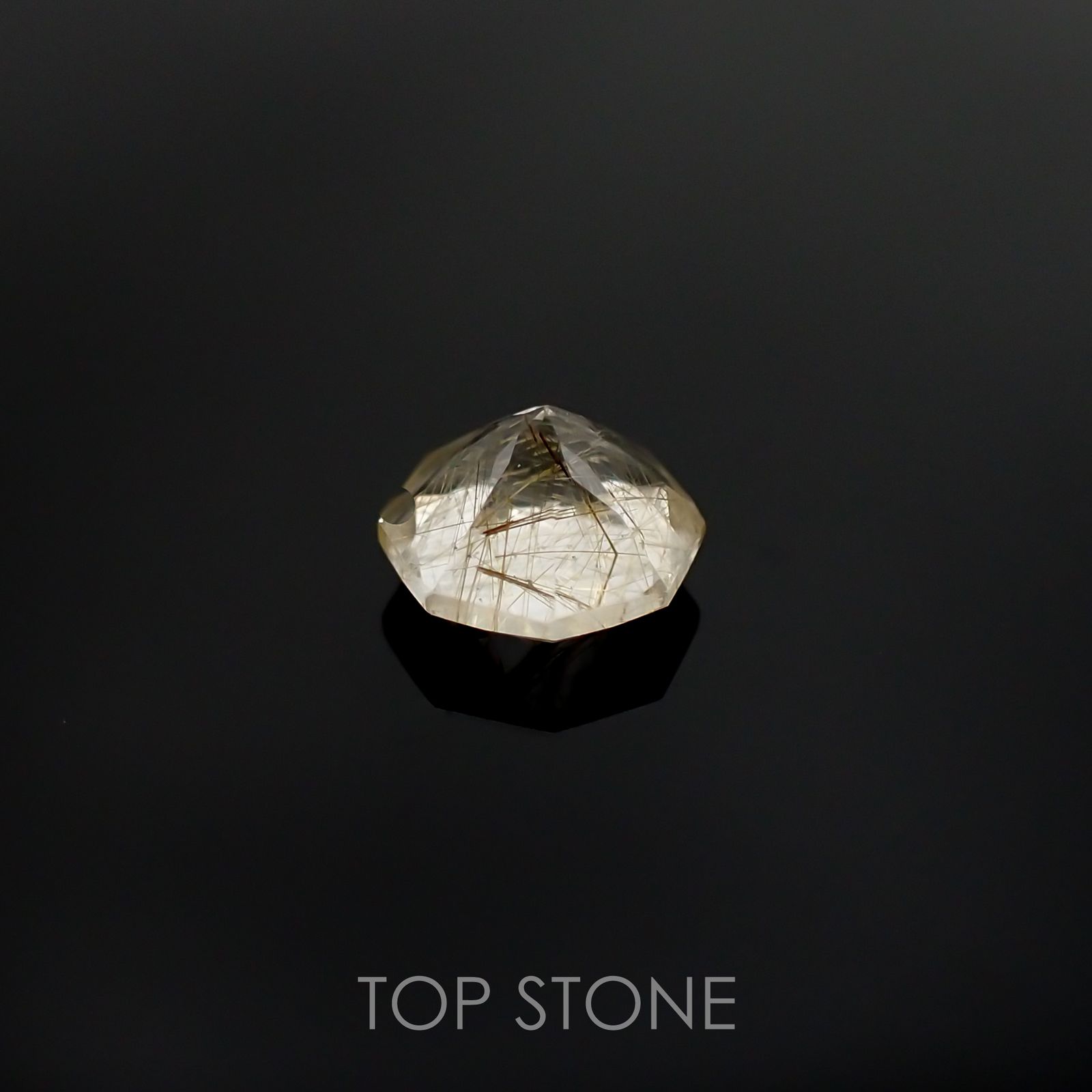 ◇オクタゴンカット◇ルチルクォーツSA ブラジル産 ルース 0.82ct[210511018]6×6mm前後