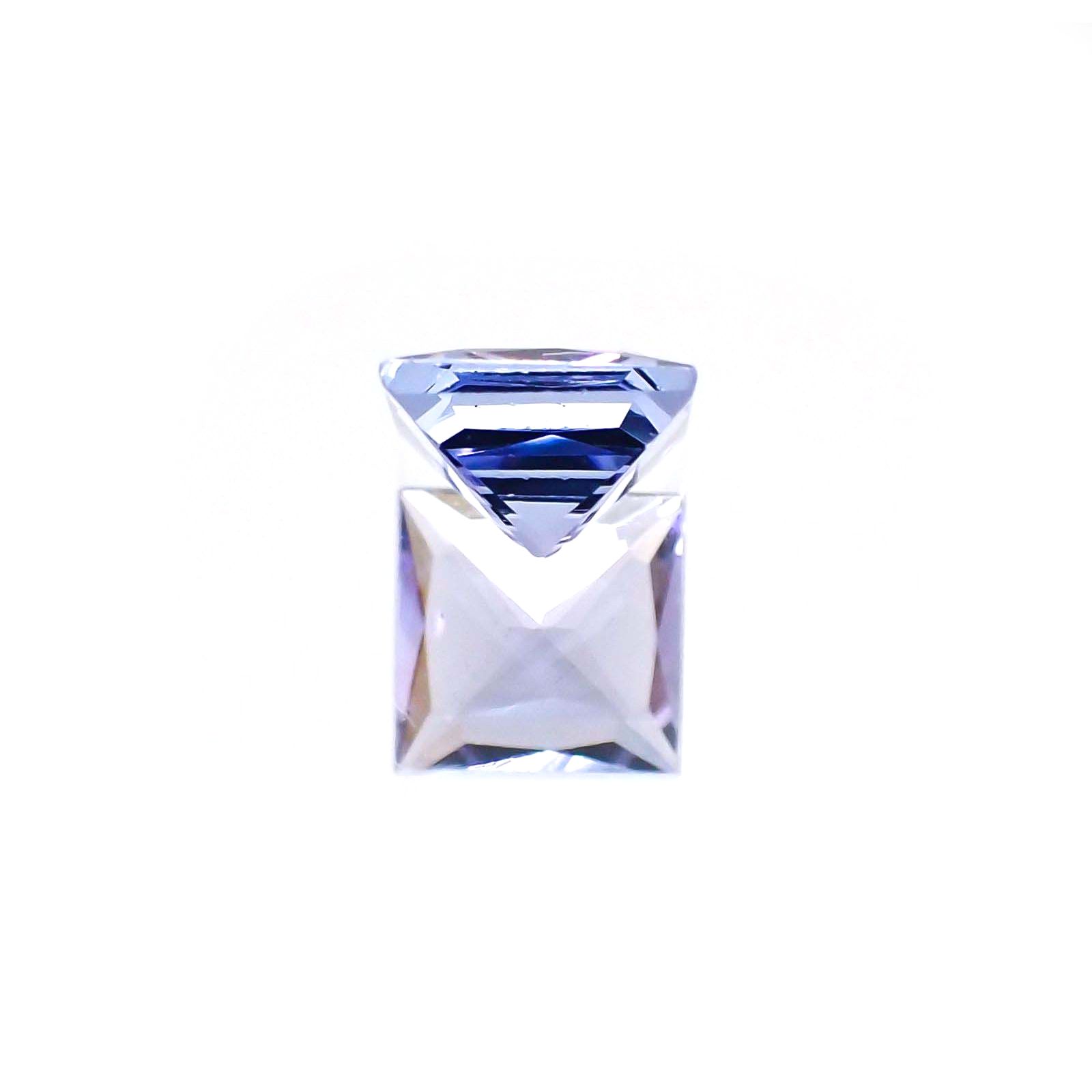 ◇プリンセスカット◇タンザナイト(宝石名タンザナイト)タンザニア産 0.45ct 識別済[230723012]4.5x4.4mm前後