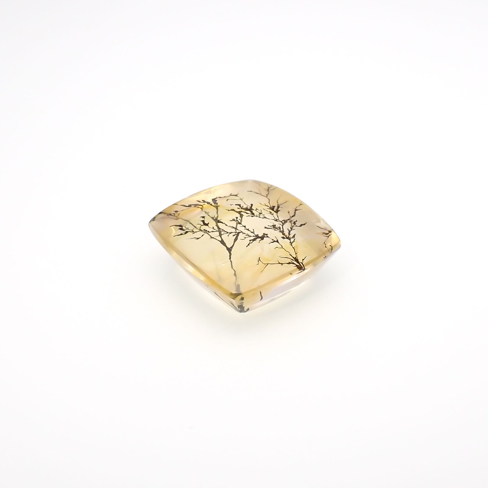 デンドリチッククォーツ ブラジル産 8.97ct[230321078]13.8x13.4mm前後