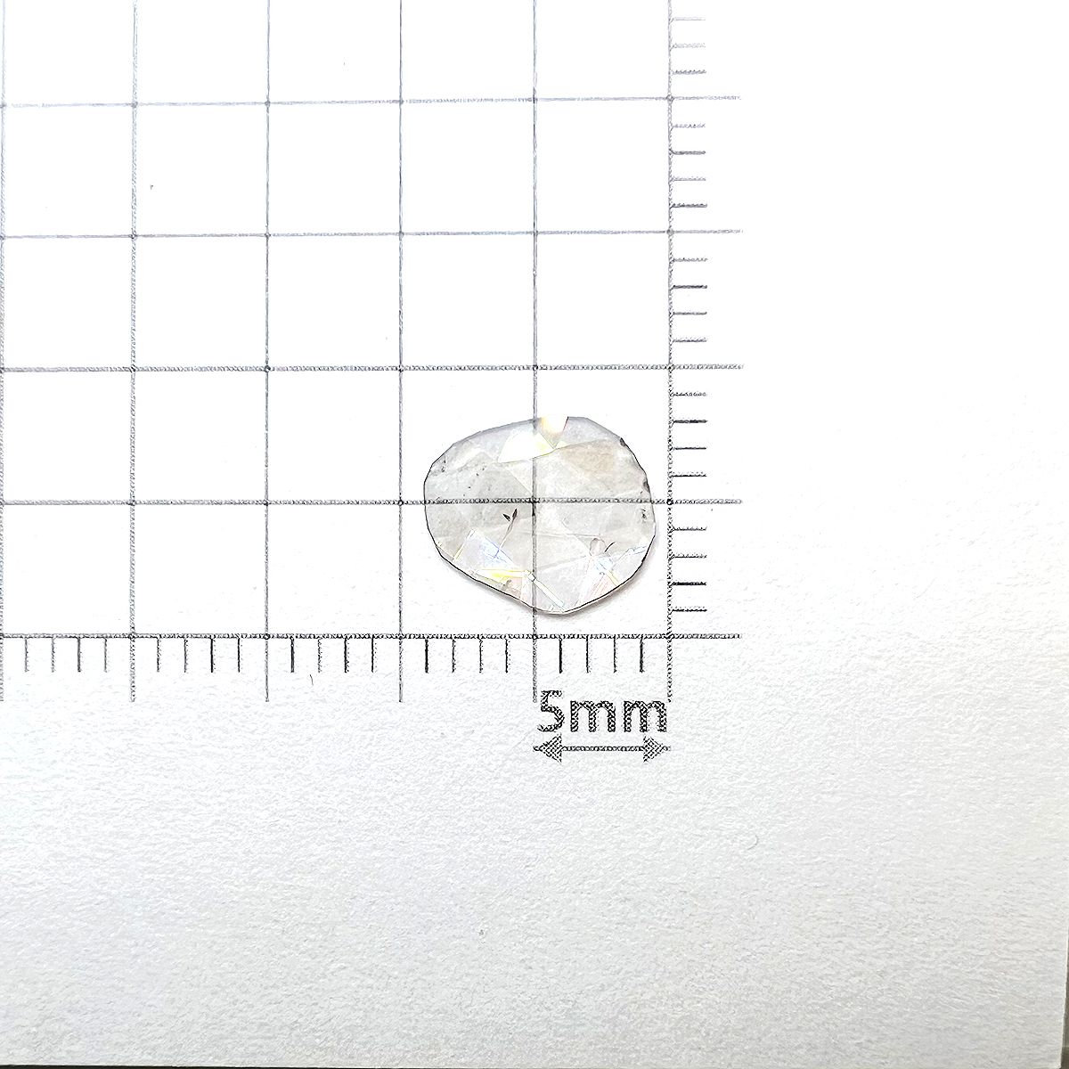 スライスダイヤモンド 0.38ct[231023609]8.8x7.3mm前後