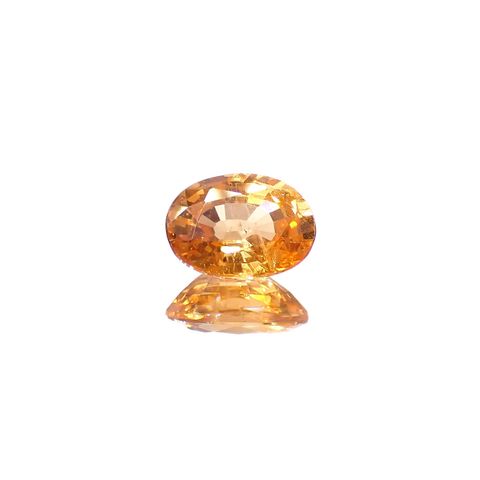 スペサルティンガーネット マンダリンオレンジカラー(宝石名ガーネット)ナイジェリア産 識別済 1.05ct / 6.8x5mm前後 [260623389]