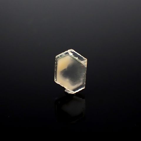 ファントムクォーツ 原石スライス ブラジル産 3.94ct [250330079]10.7x15.3mm前後