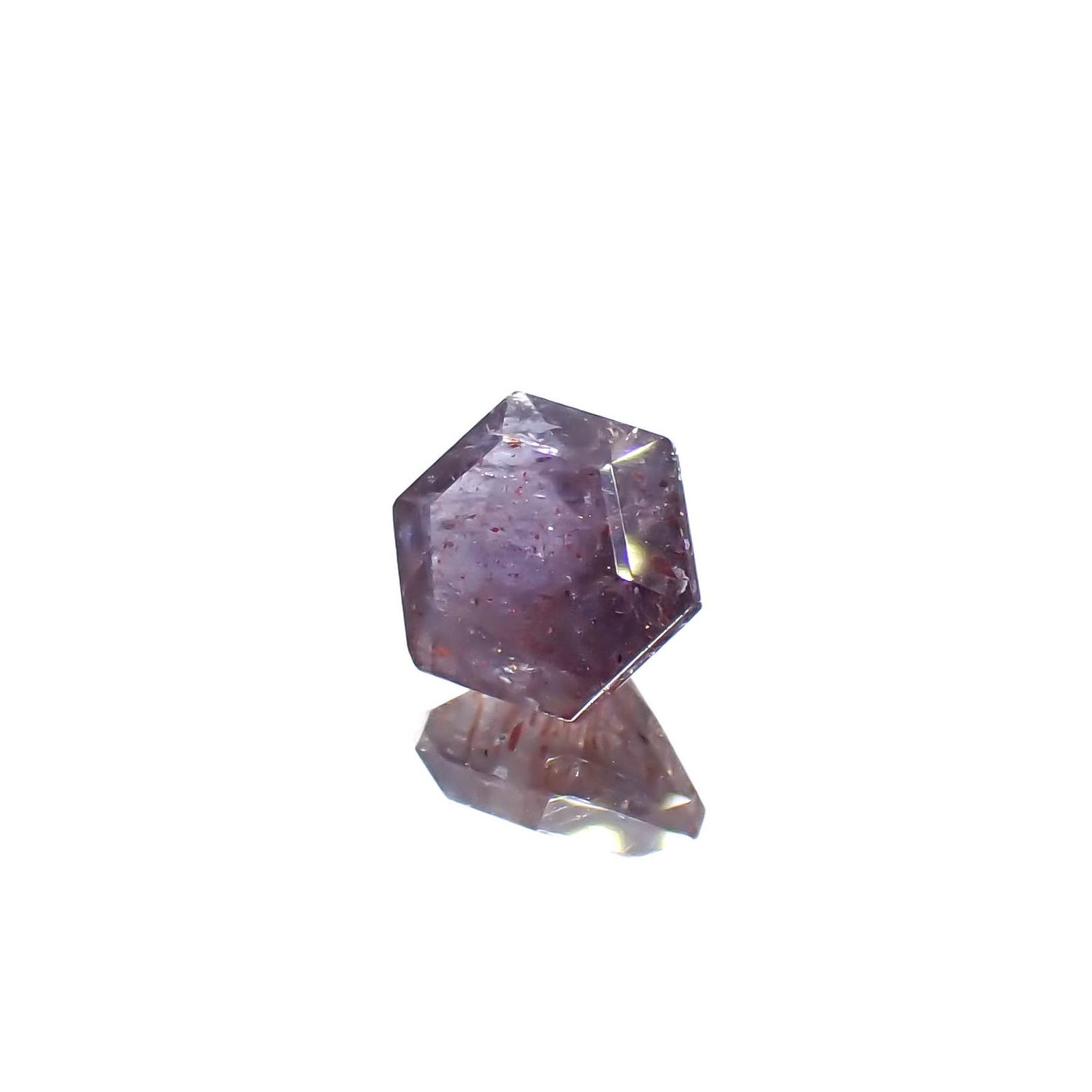 ◇ヘキサゴンカット◇ブラッドショットアイオライト インド産 0.91ct[230320938]6.1x6mm前後