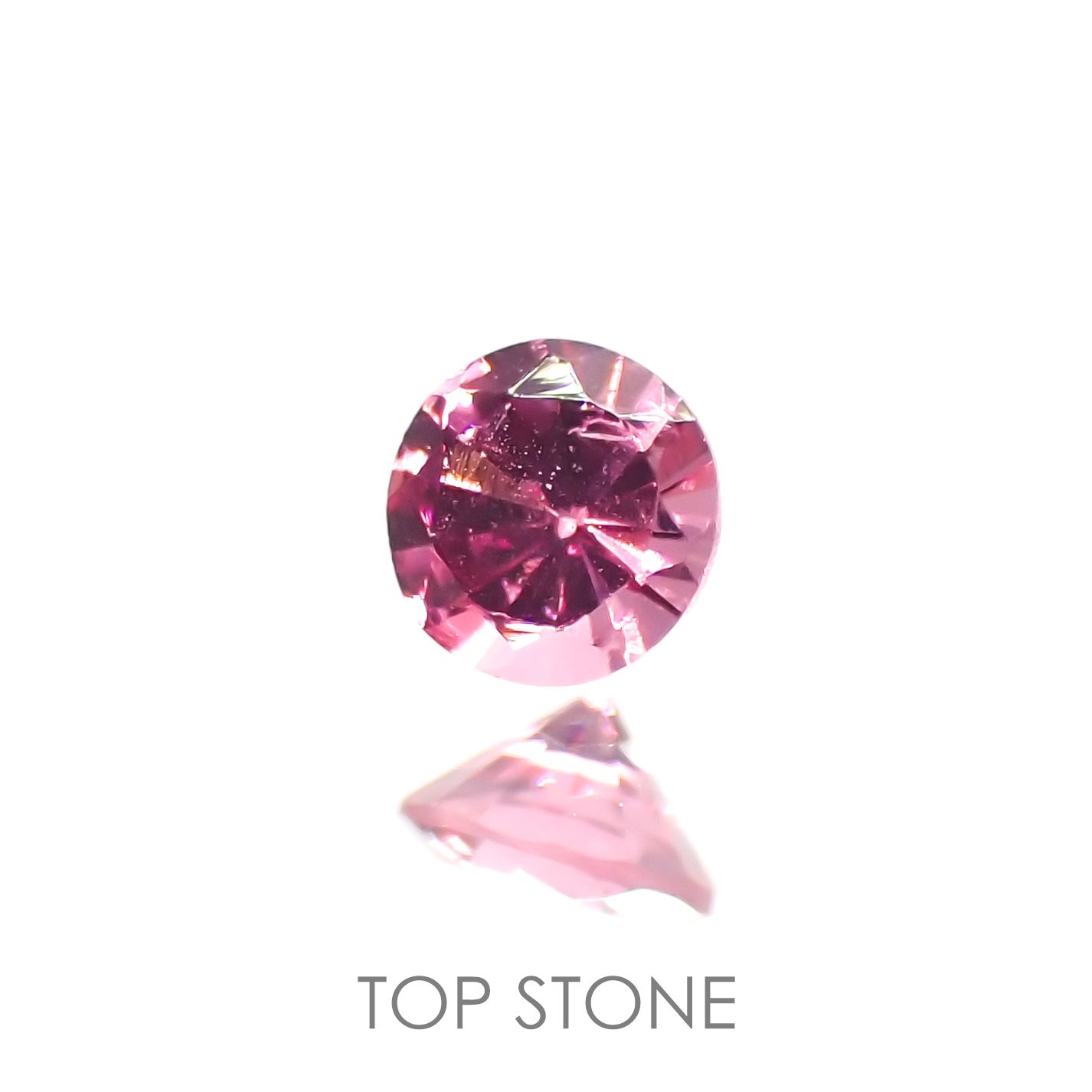 ホットピンクスピネル(宝石名ピンク・スピネル) タンザニア産 0.10ct 識別済[210912588]2.8×2.8mm前後