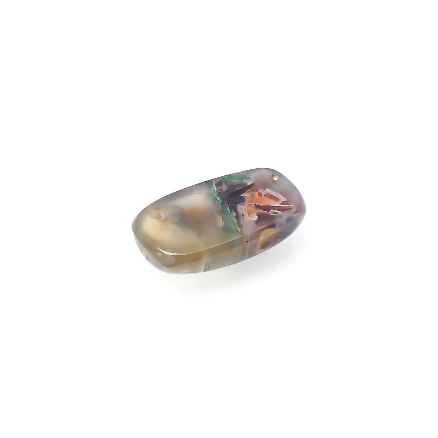 コッパークリソコラインカルセドニー インドネシア産 7.19ct[230722643]16.6x9.2mm前後