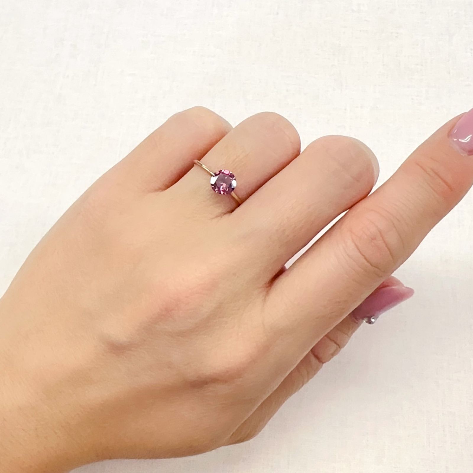 カラーシフトマラヤガーネット タンザニア産 1.02ct[231124338]6.1x6.1mm前後