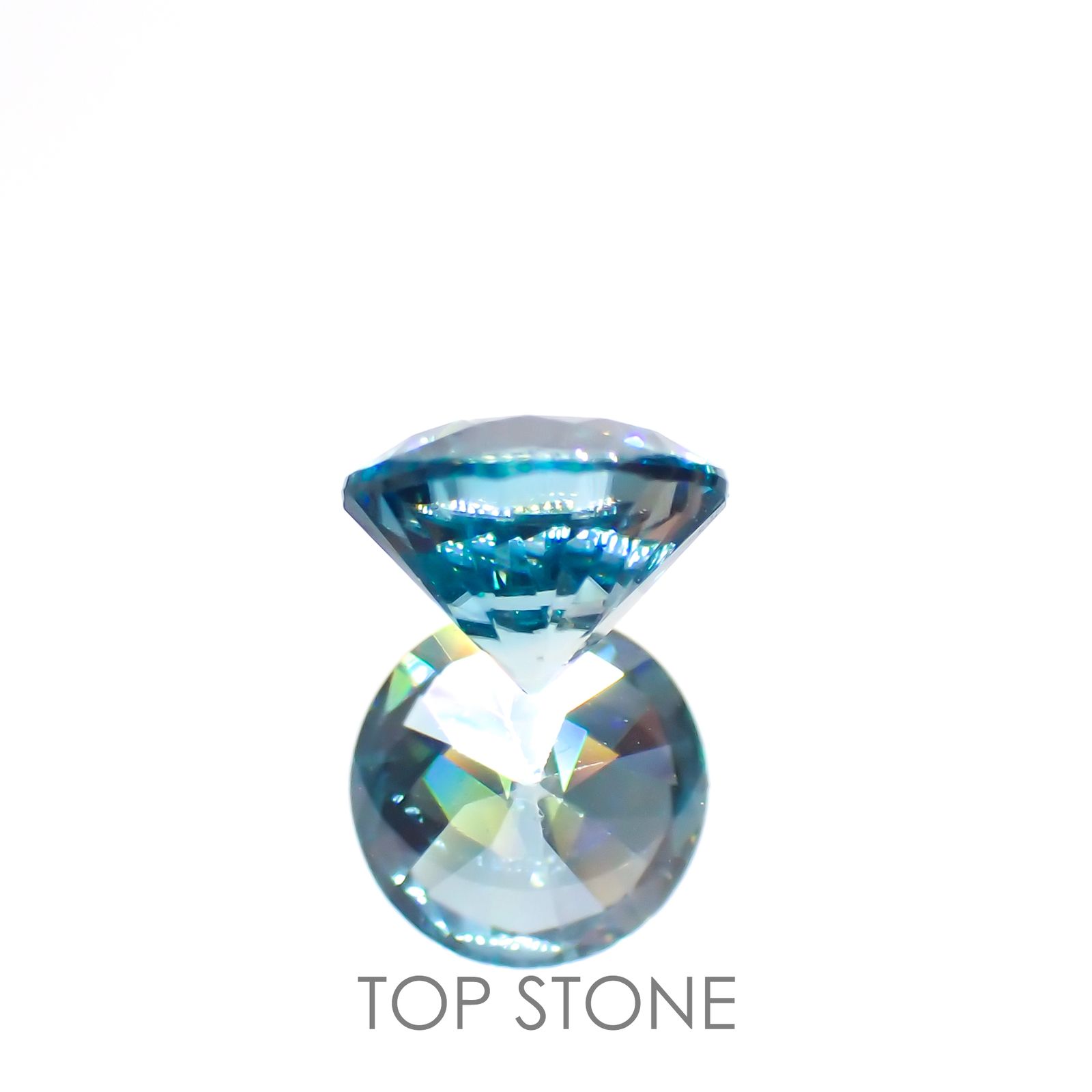 ブルージルコン(宝石名ジルコン) カンボジア産 1.33ct 識別済[20063100]6×6mm前後