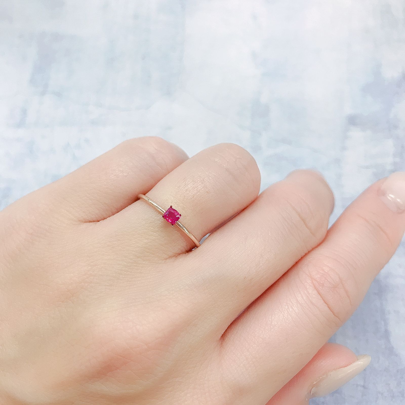 ルビー モザンビーク/ビルマ産 0.17ct[220616212]2.9x2.7mm前後