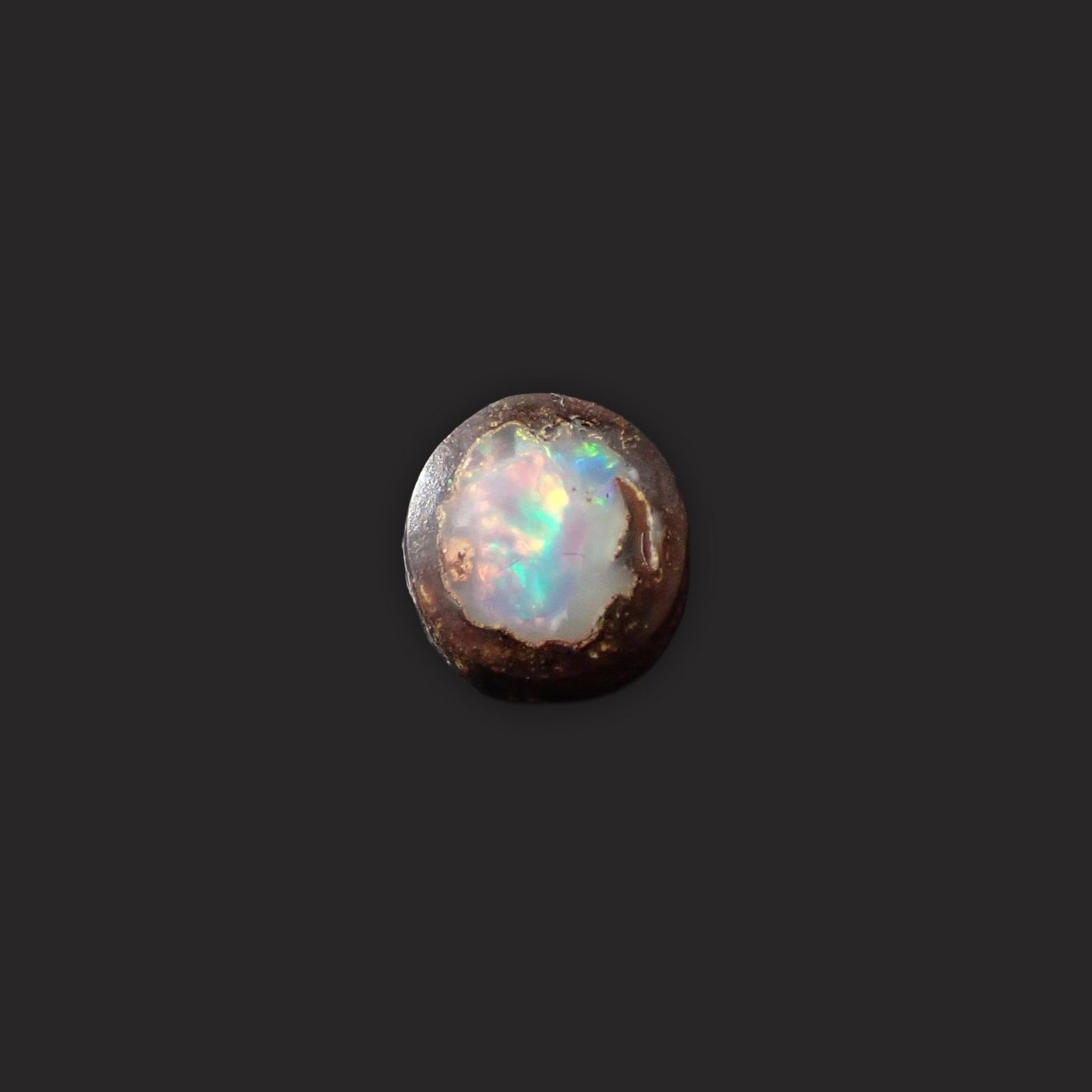 ウッドオパール オーストラリア産 0.39ct / 5.5x5mm前後 [251031196]