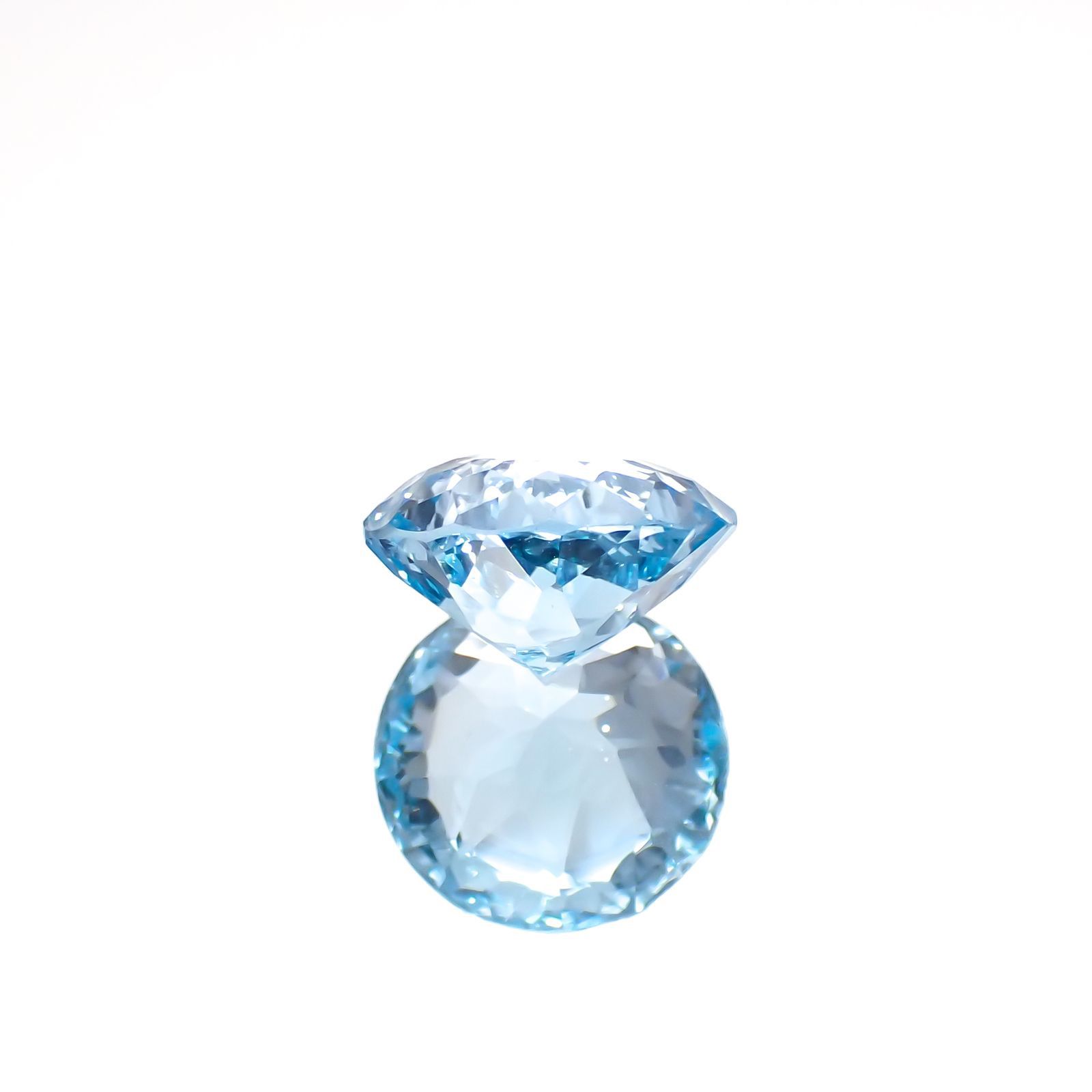 ◇カスタムカット◇ブルートパーズ ブラジル産 4.13ct[221219327]10x10mm前後