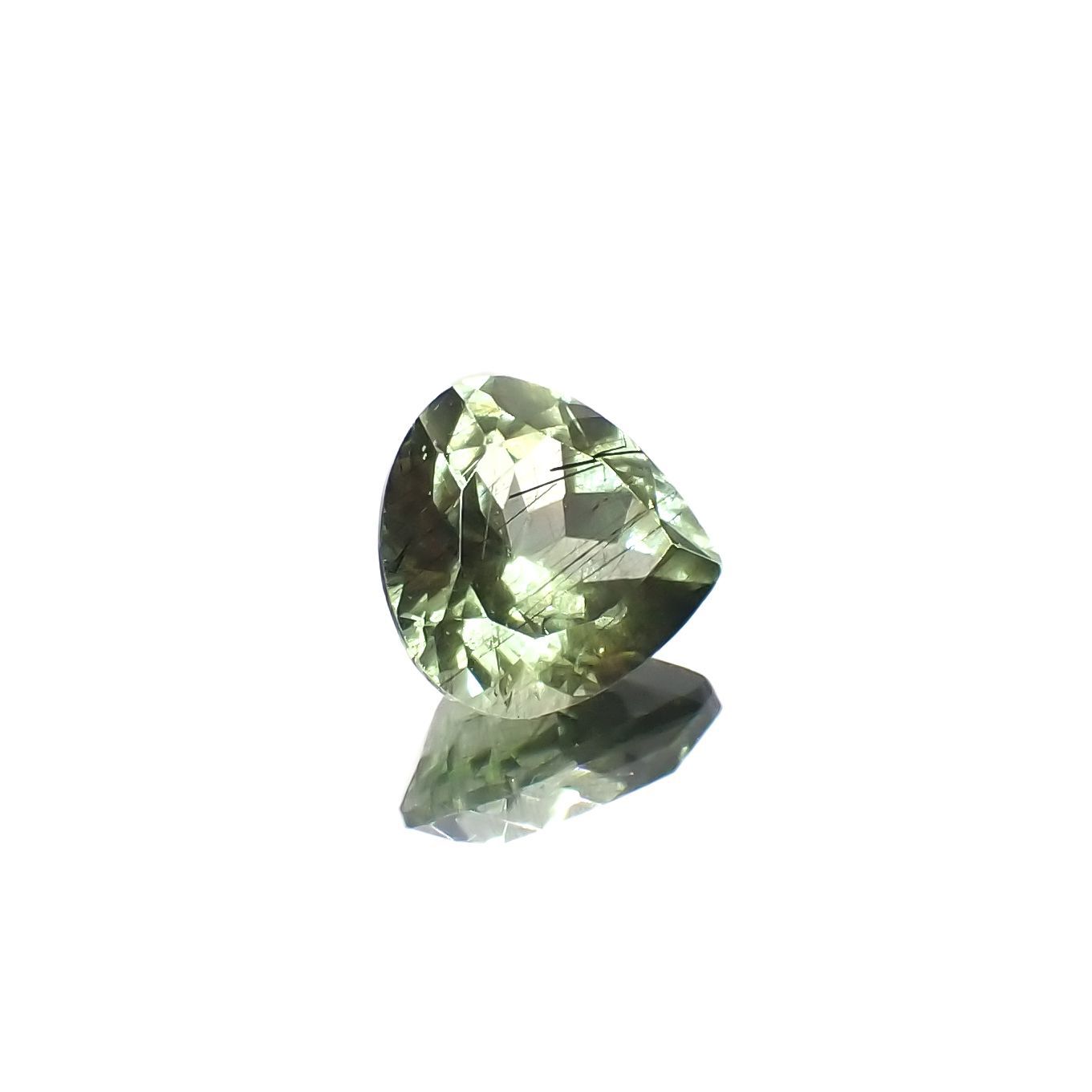 ルドウィジャイトインペリドット パキスタン産 2.96ct[230220731]9.3x9.1mm前後