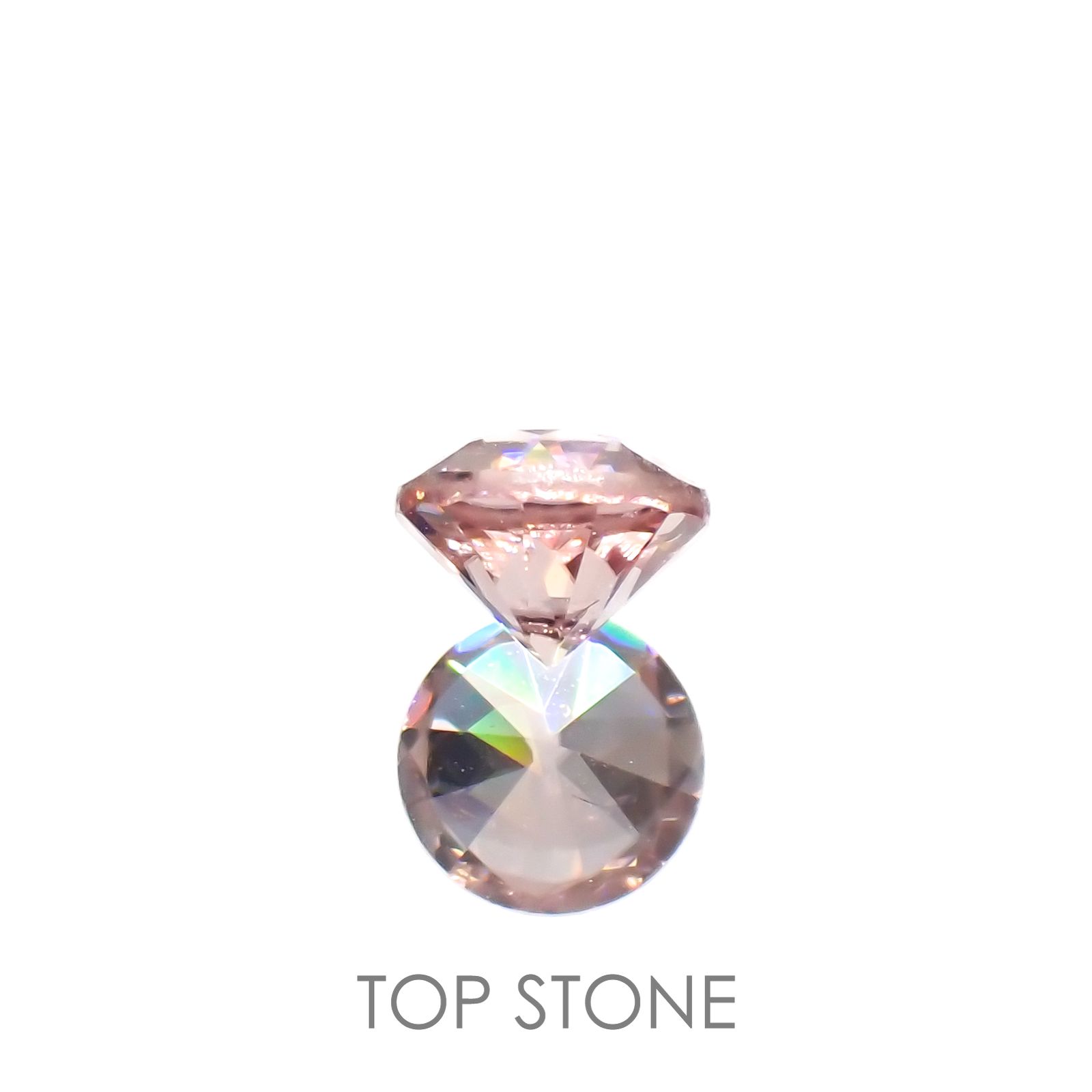 ライトピンクジルコン(宝石名ジルコン)スリランカ/カンボジア産 0.43ct 識別済[220616667]4x4mm前後