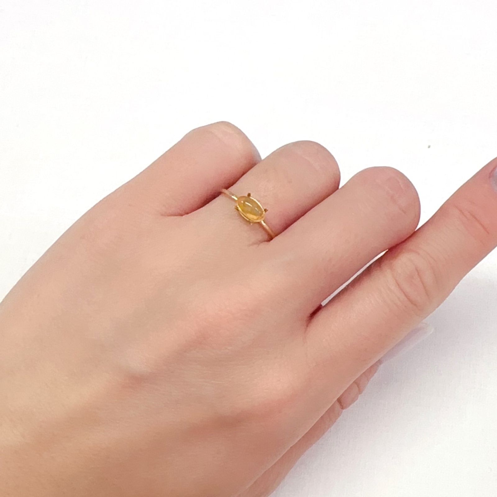 メキシコオパール(宝石名オパール)メキシコ産 0.49ct 識別済[231224591]7.2x3.7mm前後
