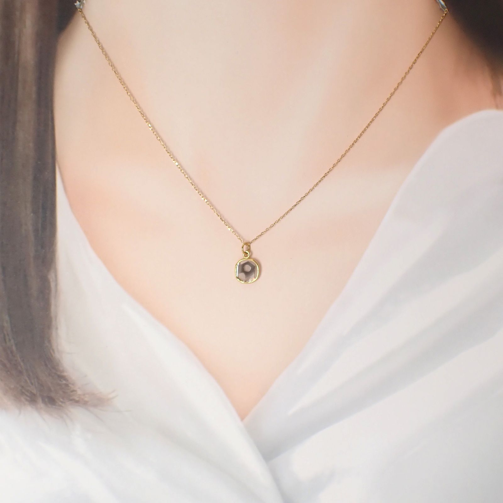 ◇K18仕様◇トラピッチェスライスダイヤモンド ペンダントトップ/チャーム(※チェーン別売り) 1.07ct / 8.2x7.7mm前後 [250430226]