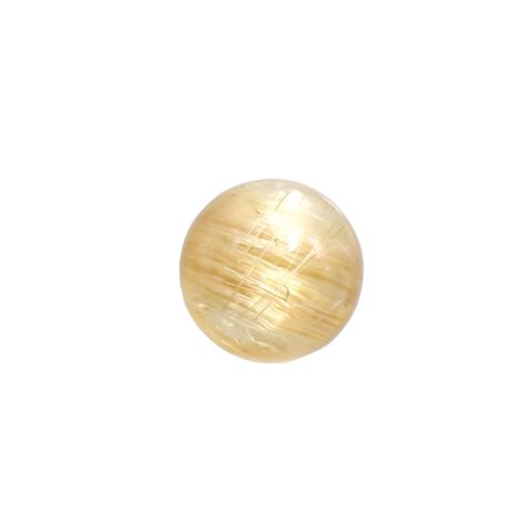 ルチルクォーツ(宝石名ルチルレイテッド・クォーツ) ブラジル産 識別済 2.37ct / 7.9×7.9mm前後 [251013315]