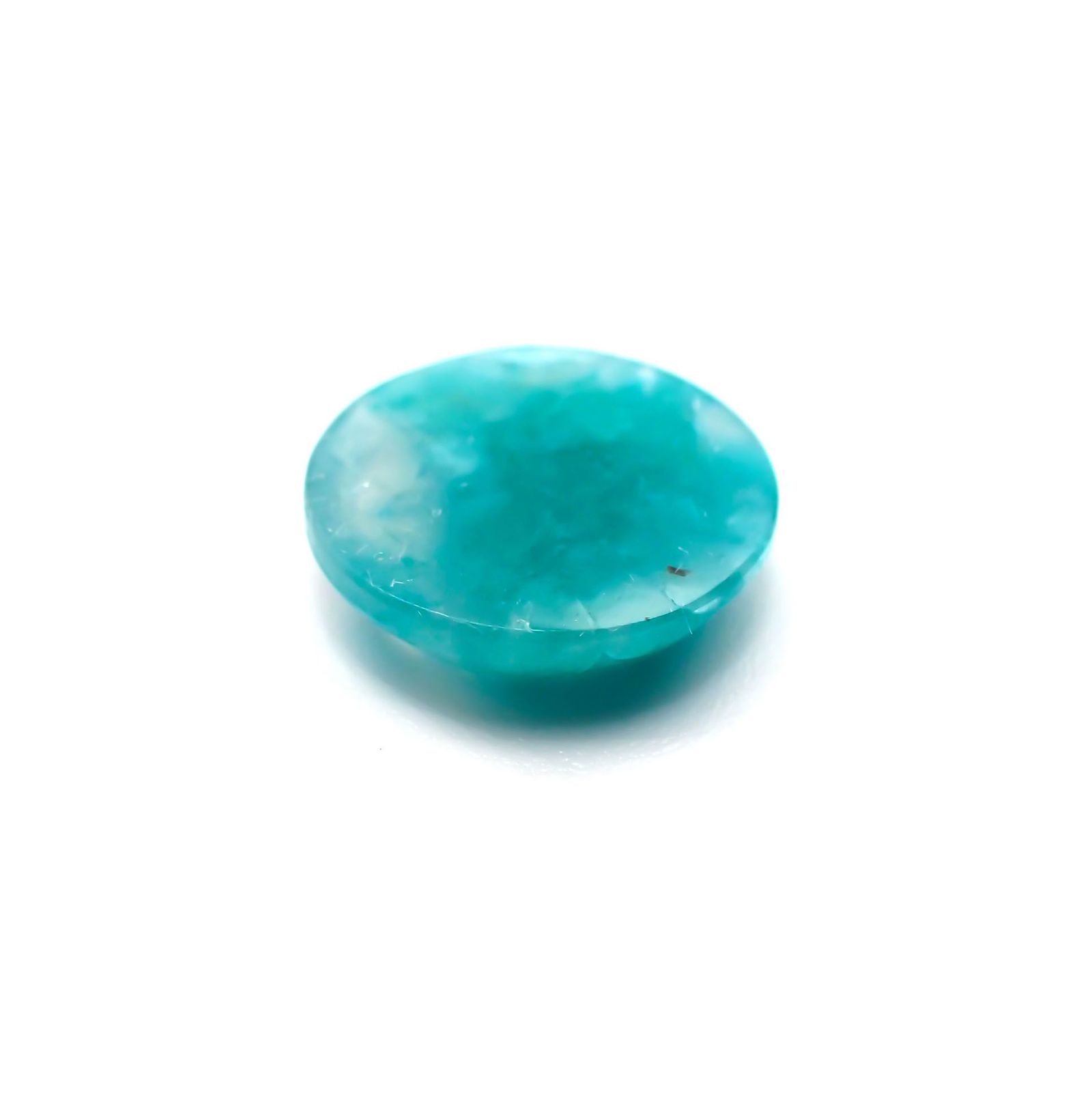 マトリックスアマゾナイト(アマゾナイトインクォーツ/フェルドスパー) ブラジル産 5.95ct[231124157]14x14mm前後