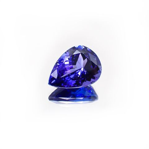 タンザナイト(宝石名タンザナイト) タンザニア産 4.384ct ソ付(彩珠)[210310317]12.1×9mm前後