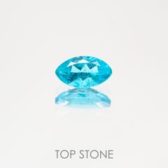 パライバトルマリン(宝石名トルマリン/別名パライバ・トルマリン) ブラジル産 0.055ct ソ付(宝貴協)[210510894]3.4×2.0mm前後