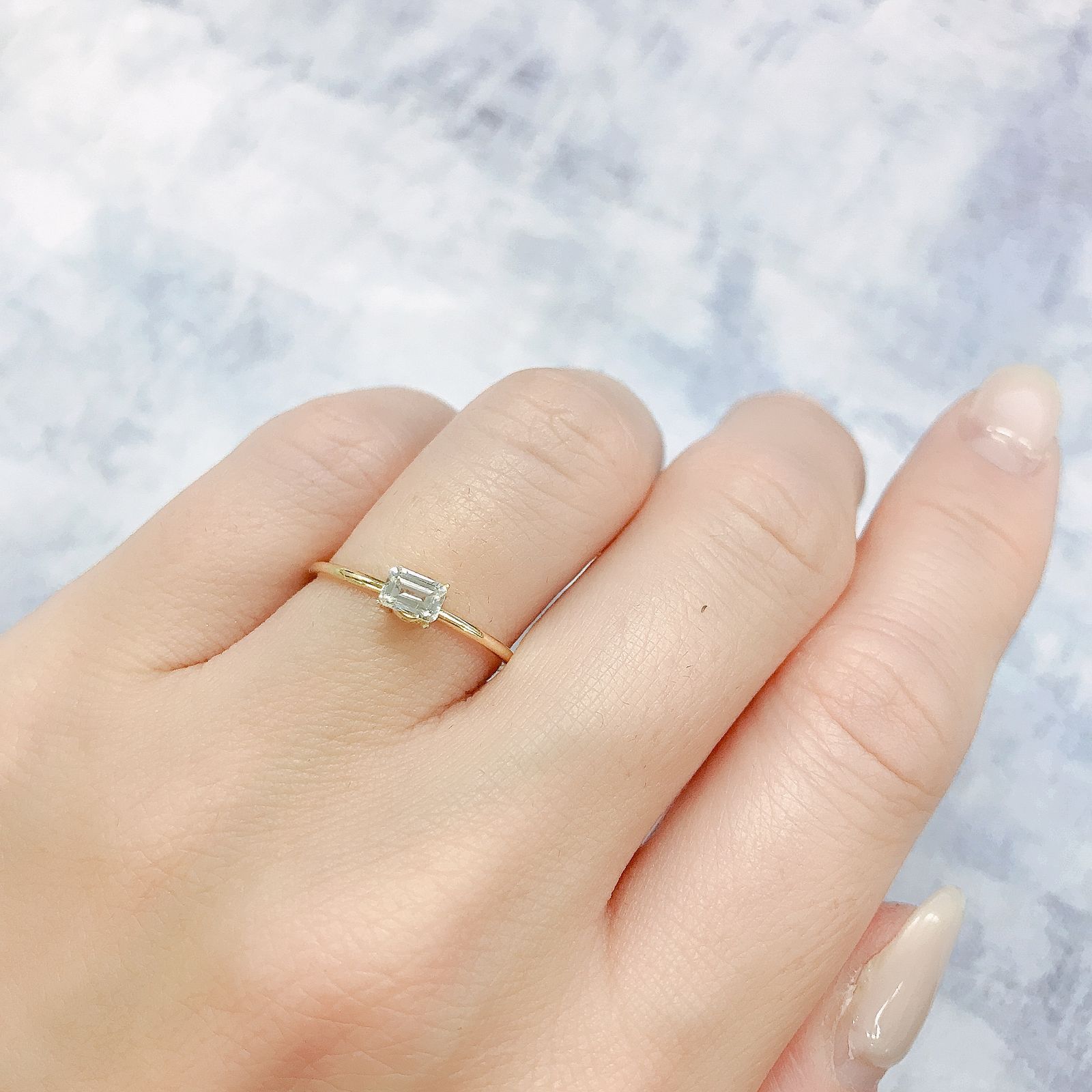 リューコガーネット(宝石名ホワイト グロッシュラー・ガーネット)ビルマ産 0.29ct 識別済[220616319]4.4x2.9mm前後